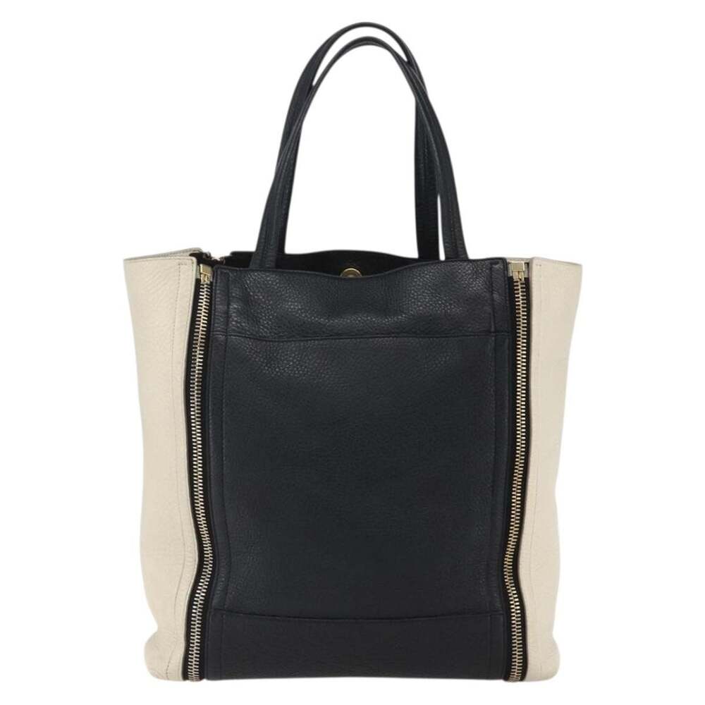 Salvatore Ferragamo Leather Tote Bag White